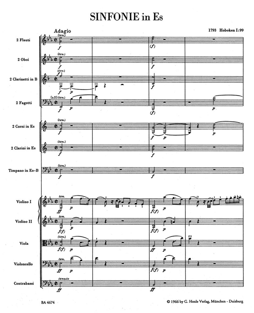 Londoner Symphony No. 7 E flat major Hob.I:99